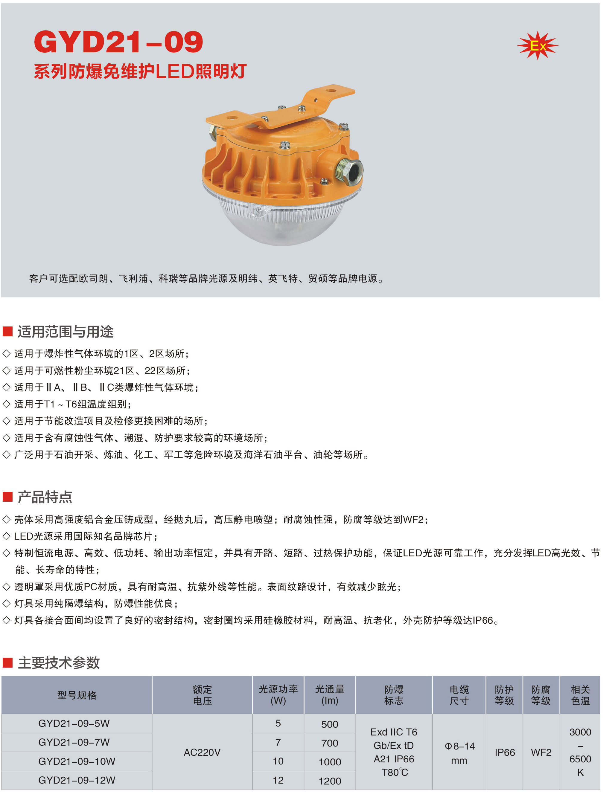 LED防爆灯具 海洋王 新黎明 新黎明