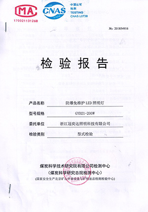 GYD21-200W 检验报告